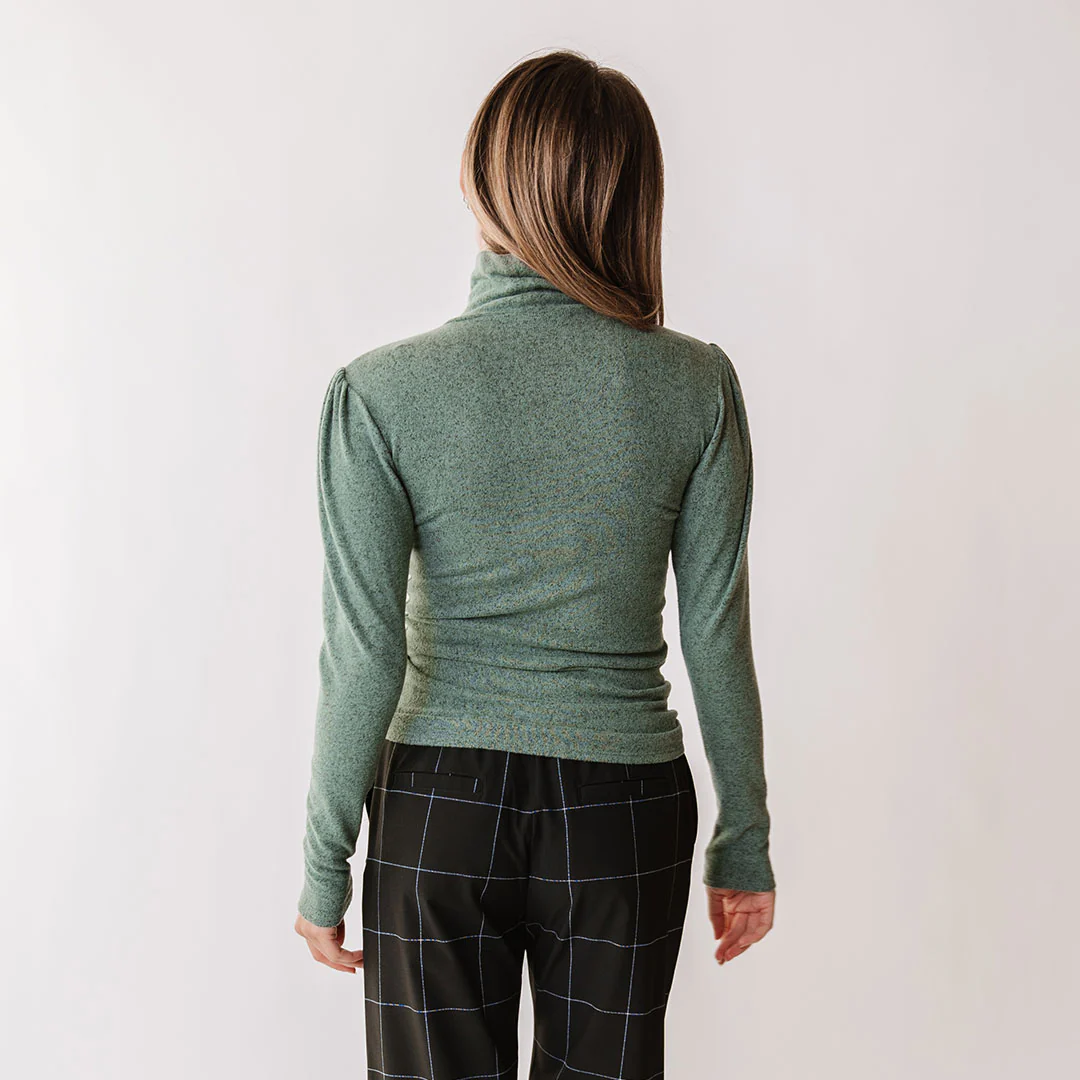 Tatum Turtleneck, Dusk Green - Image 6