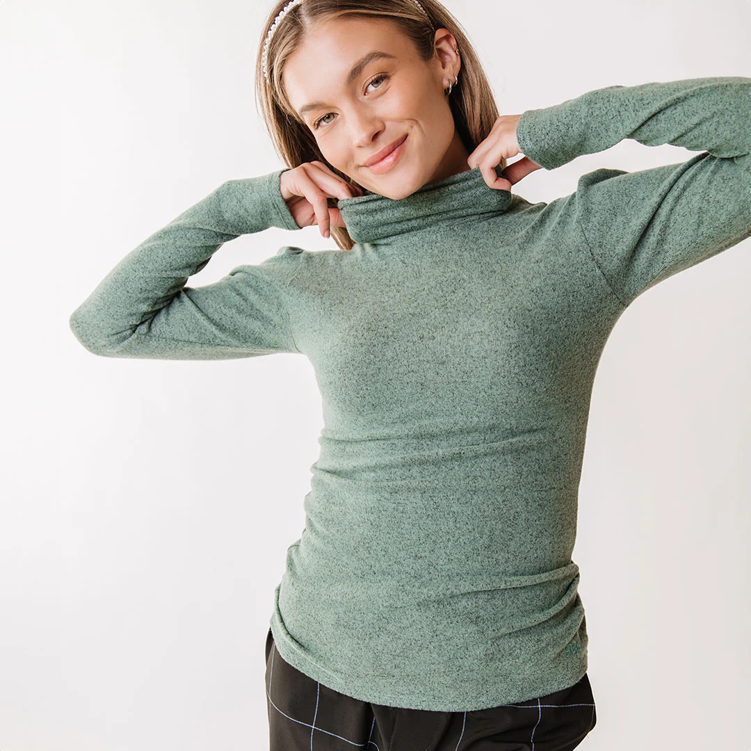 Tatum Turtleneck, Dusk Green - Image 7
