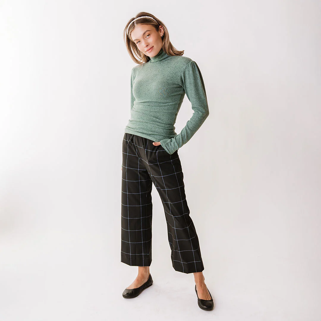 Tatum Turtleneck, Dusk Green - Image 9