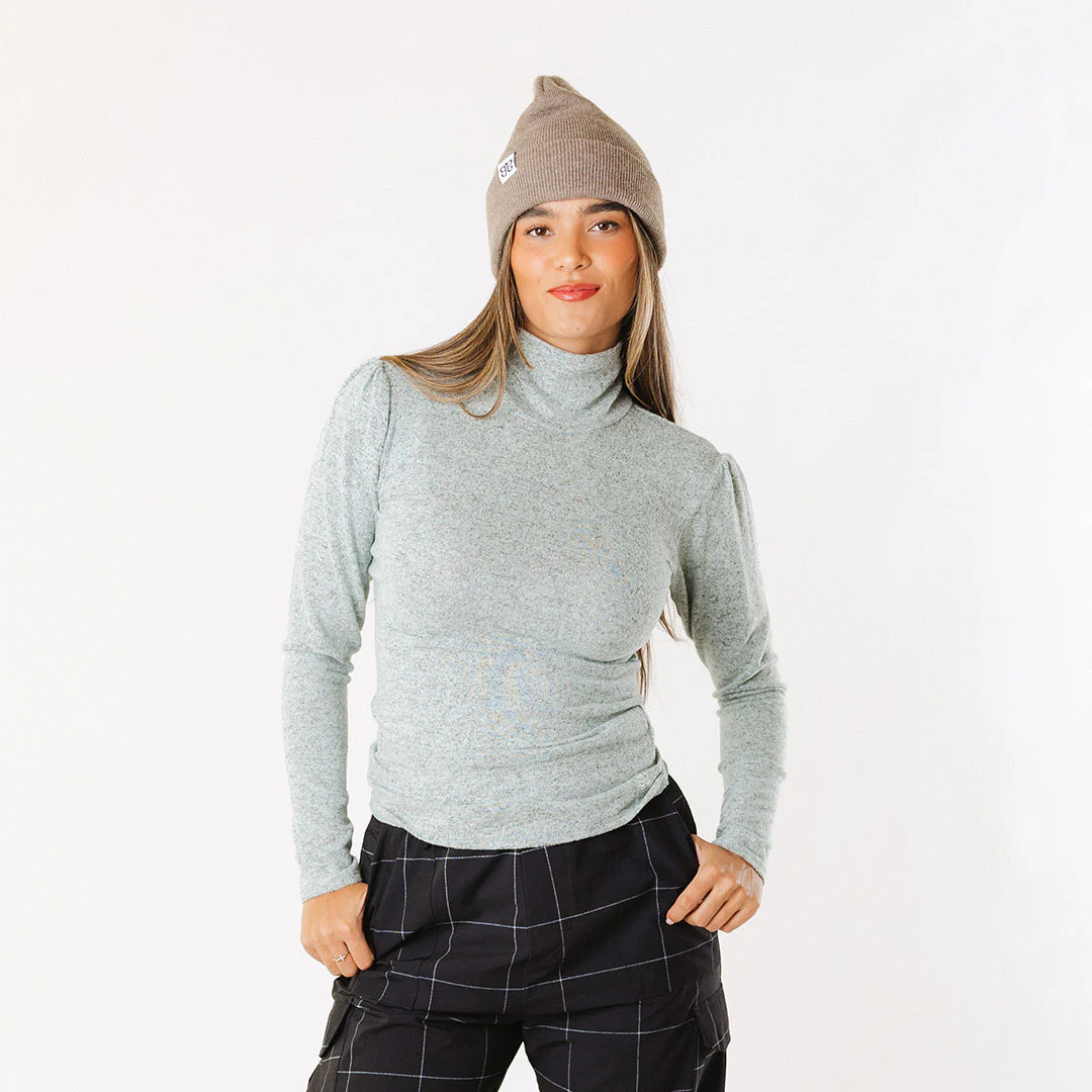 Tatum Turtleneck, Mint - Image 2