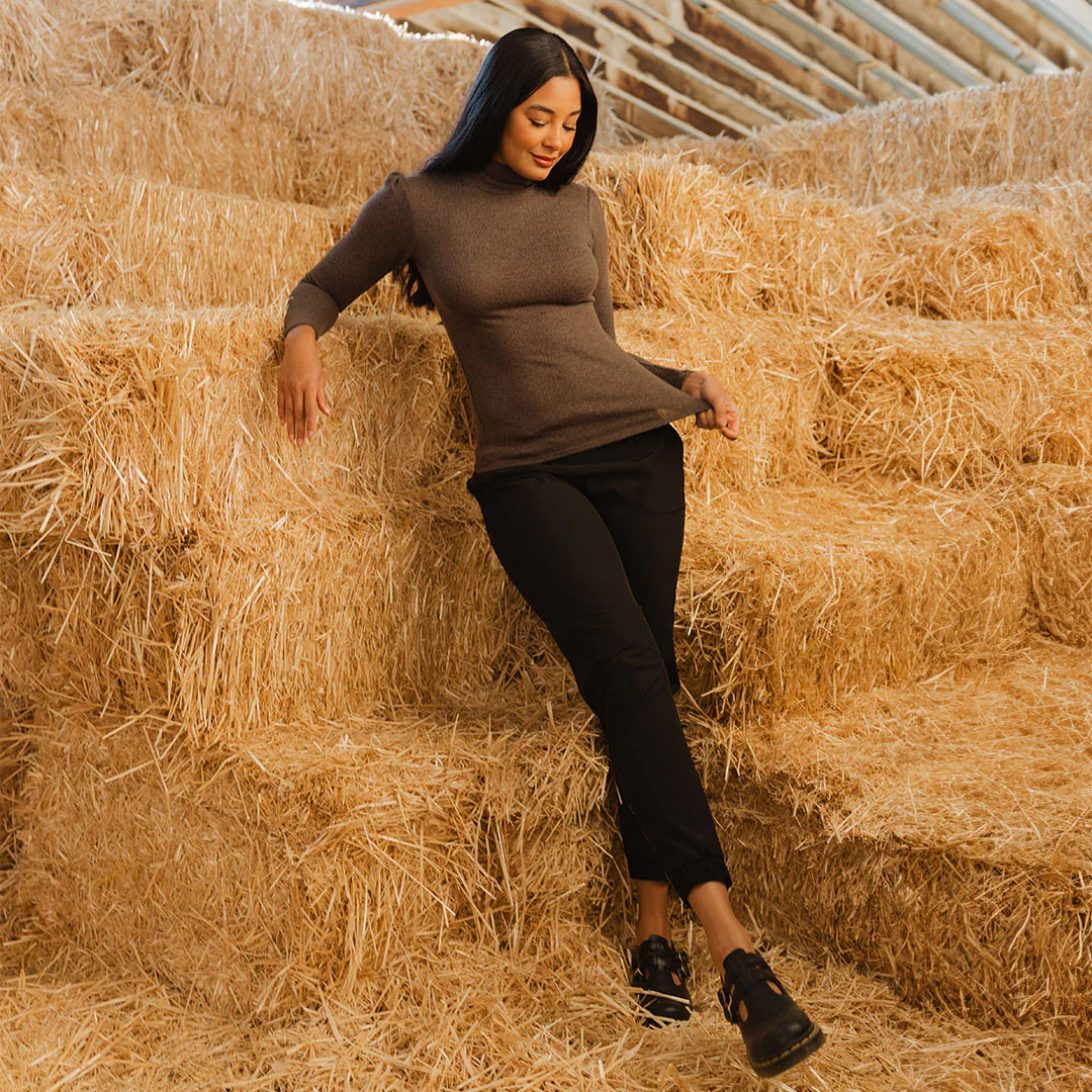 Tatum Turtleneck, Olive - Image 3