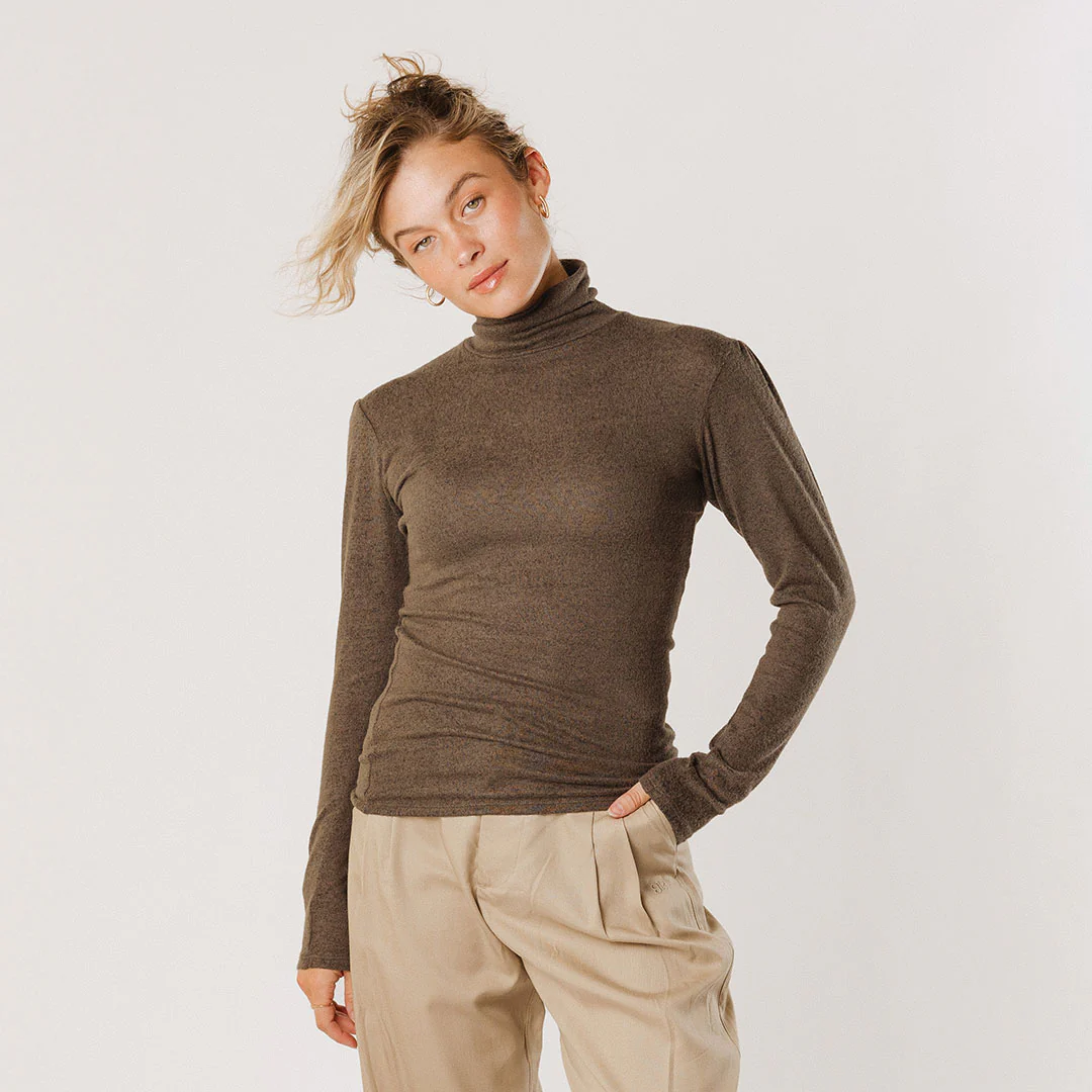 Tatum Turtleneck, Olive - Image 5