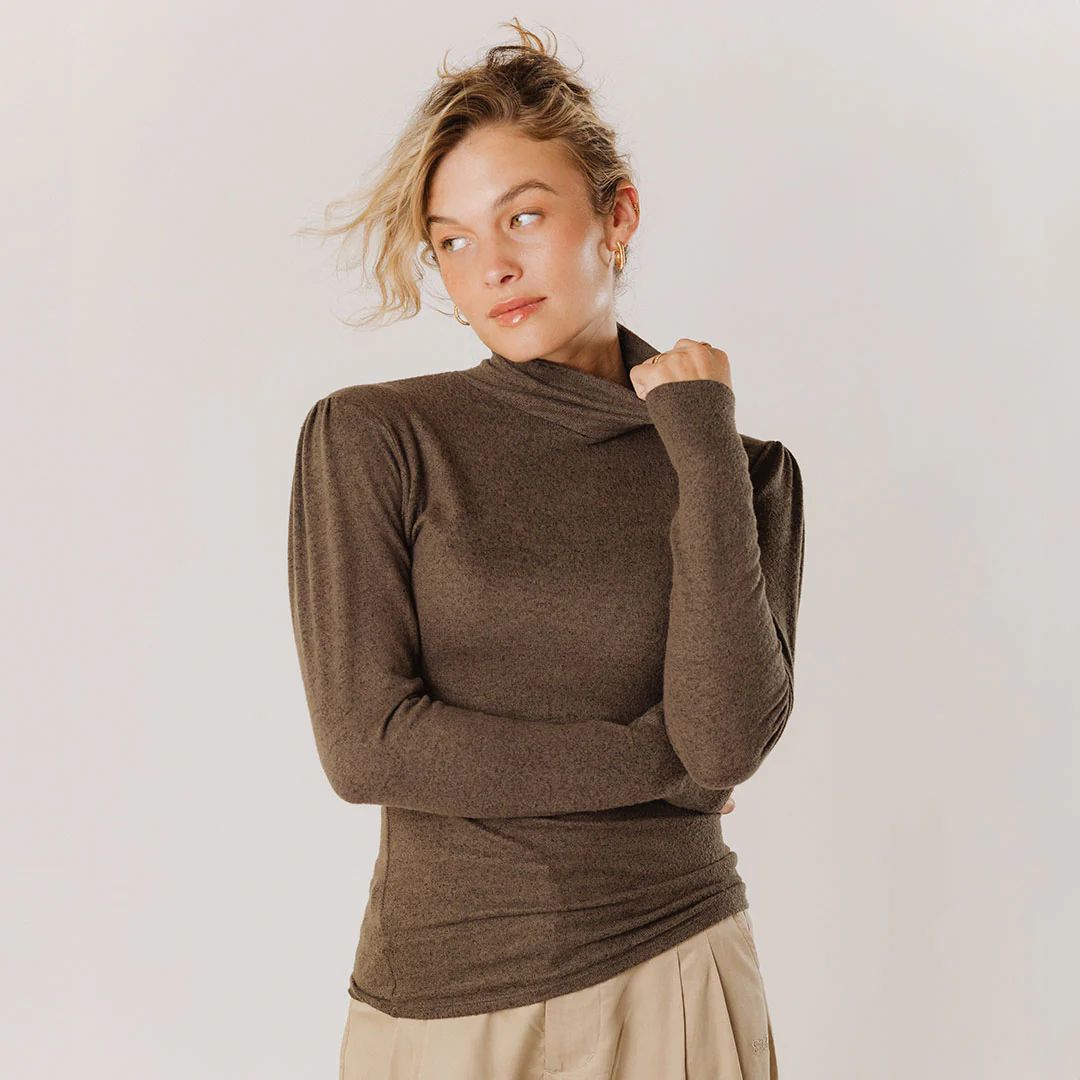 Tatum Turtleneck, Olive - Image 6
