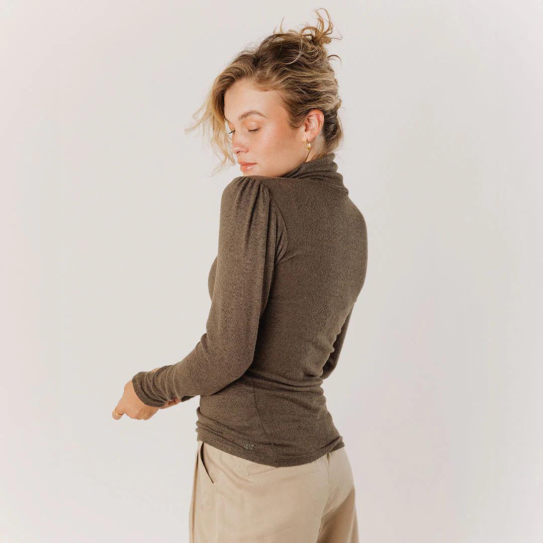 Tatum Turtleneck, Olive - Image 8