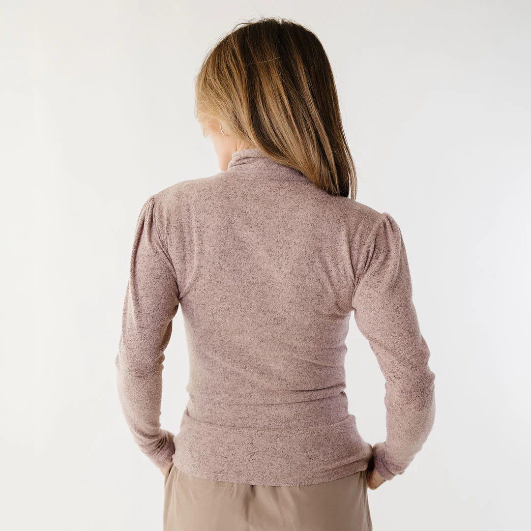 Tatum Turtleneck, Pink - Image 3