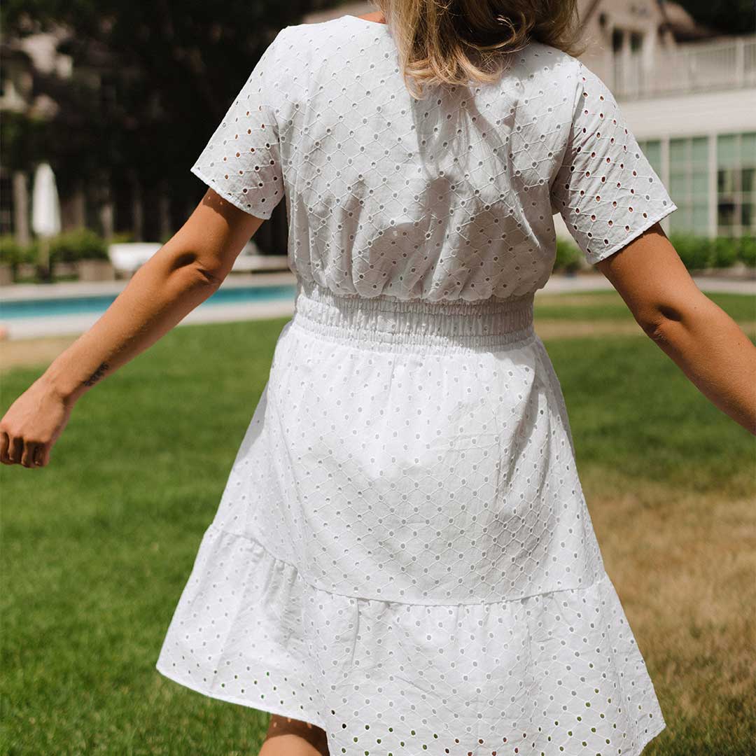 Tea Party Dress, White - Image 6