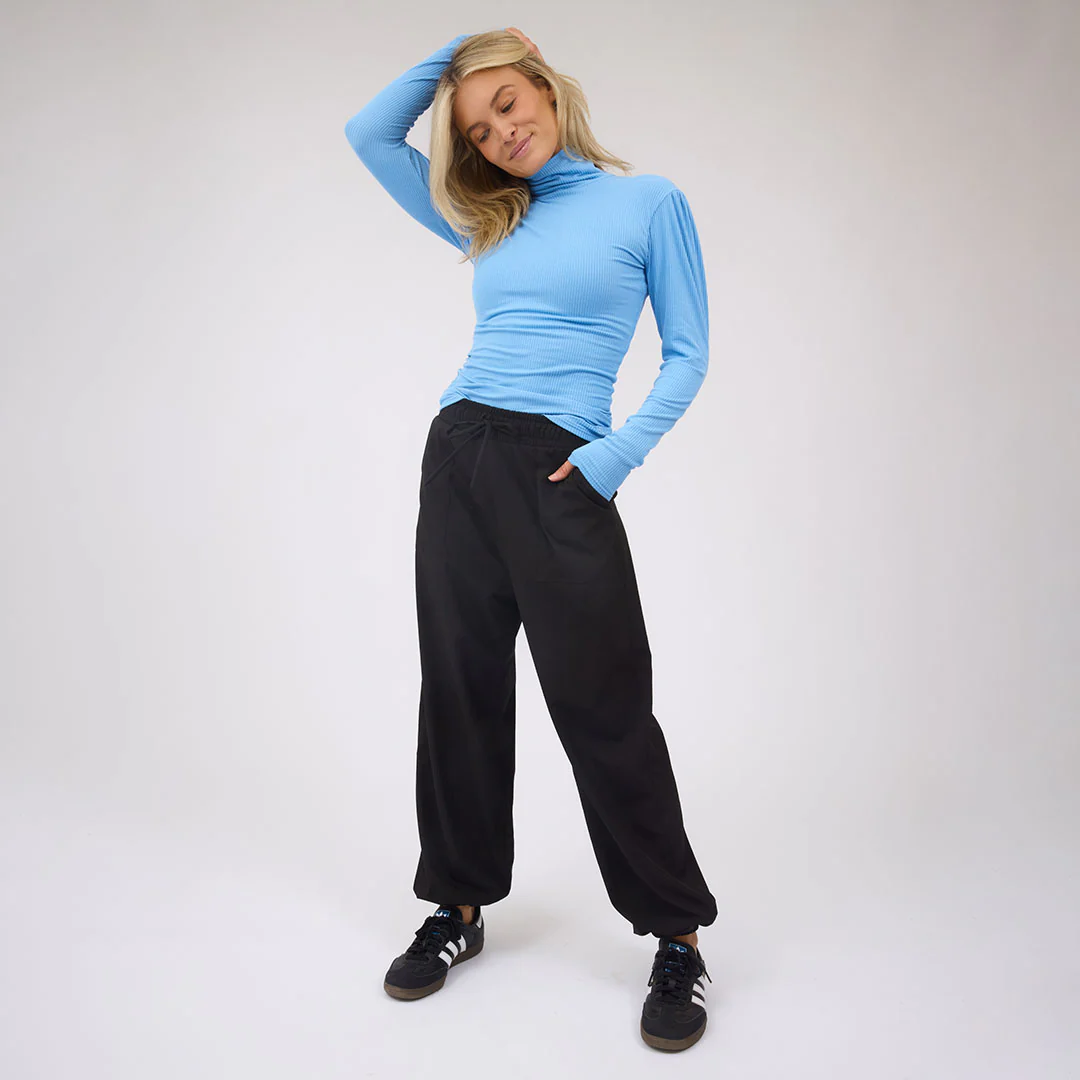 Tessa Long Sleeve, Bright Blue Rib - Image 2
