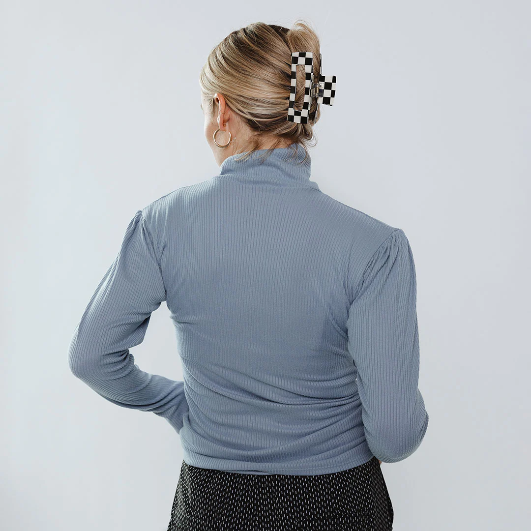 Tessa Long Sleeve, Light Denim - Image 5