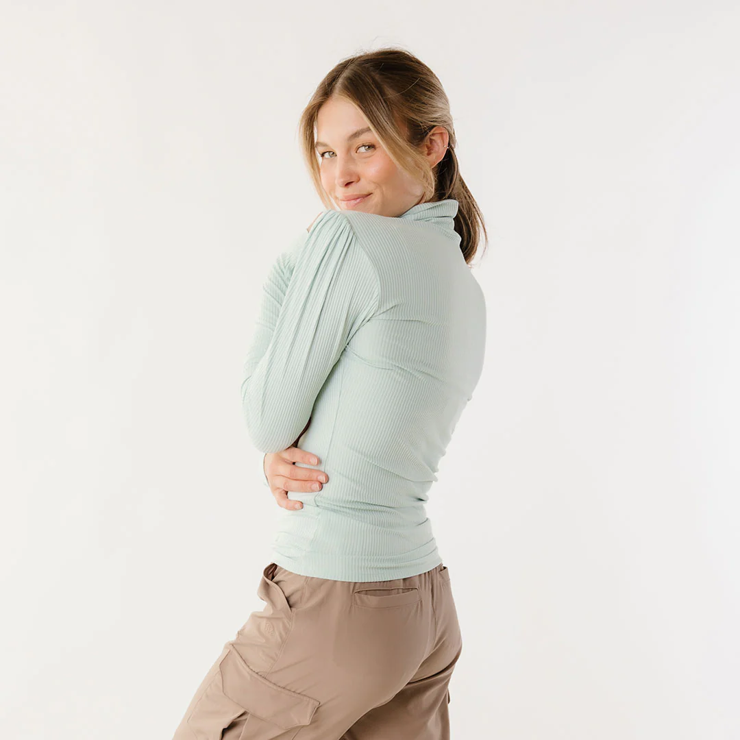 Tessa Long Sleeve, Mint Ice - Image 2