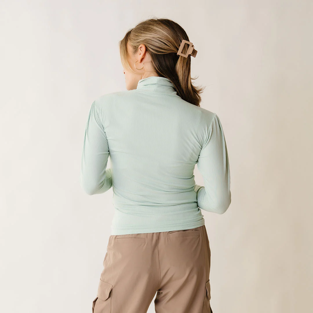 Tessa Long Sleeve, Mint Ice - Image 4