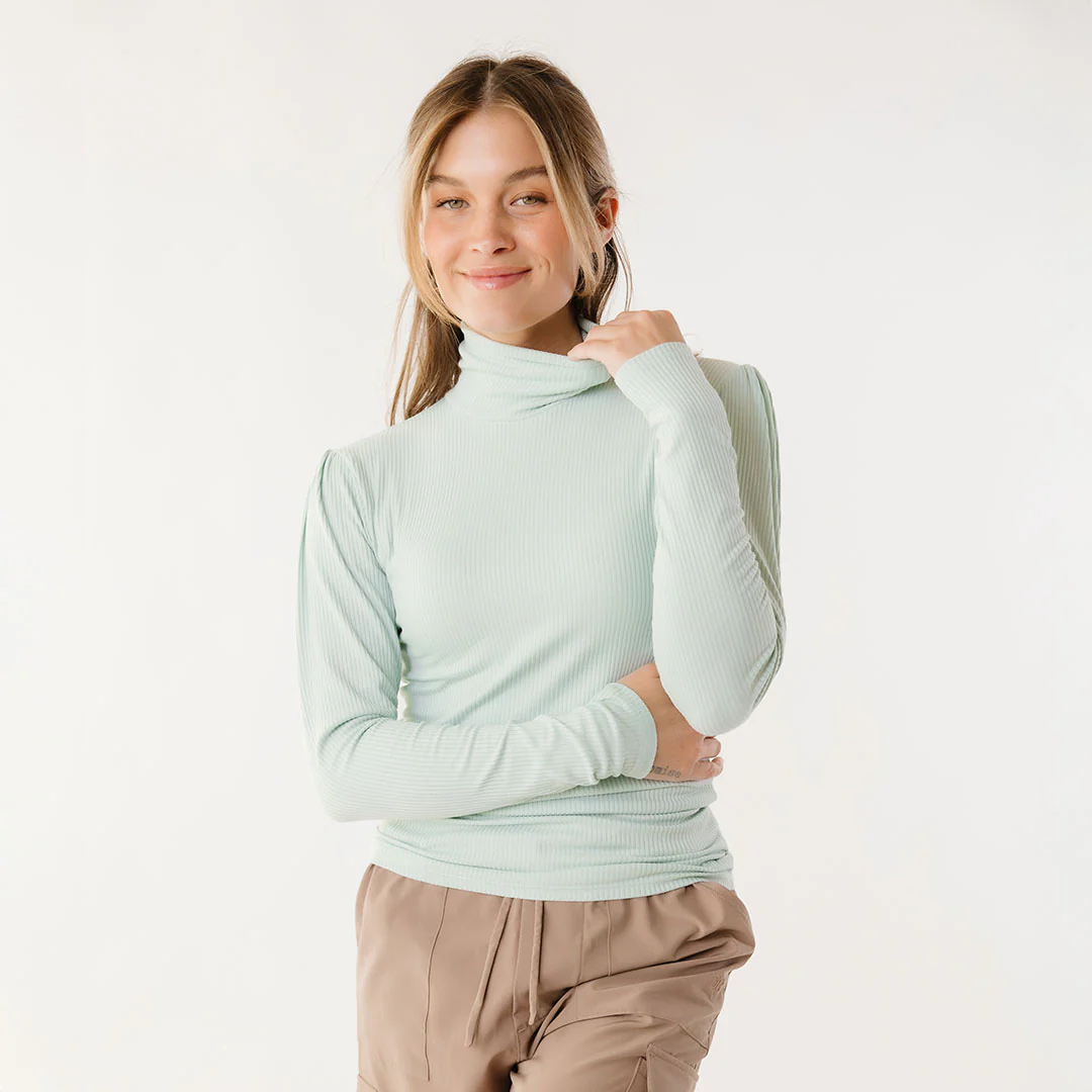 Tessa Long Sleeve, Mint Ice - Image 7