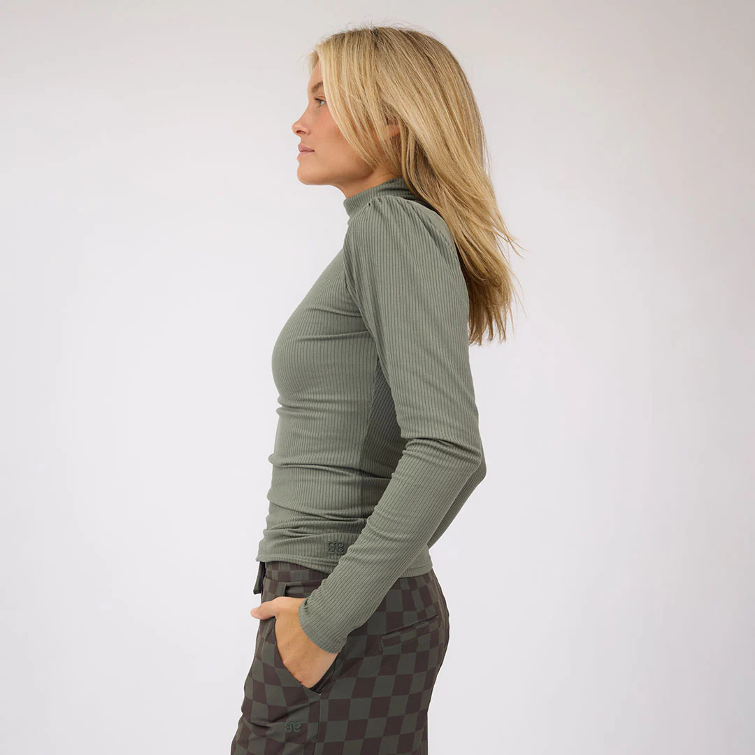 Tessa Long Sleeve, Olive - Image 4