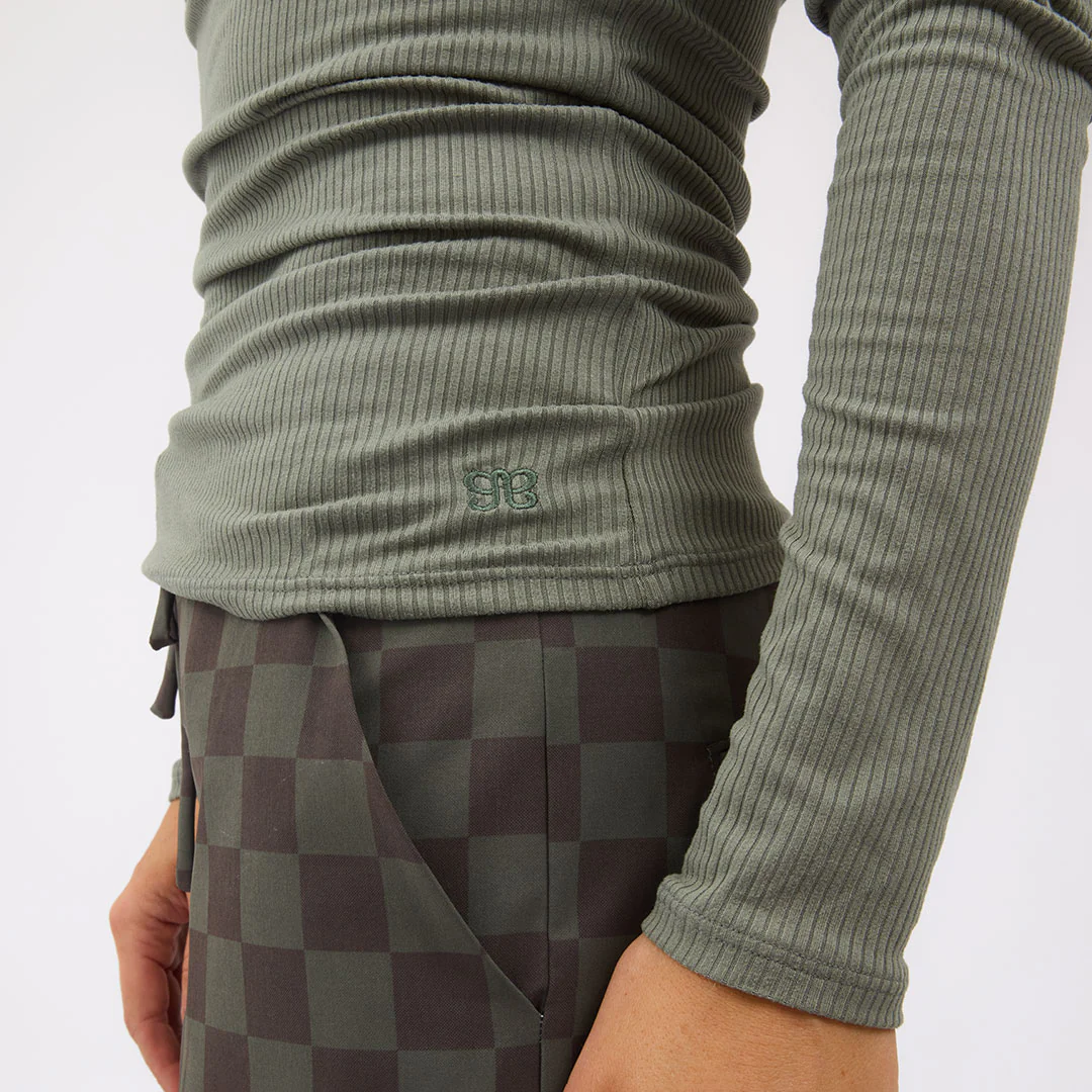 Tessa Long Sleeve, Olive - Image 6