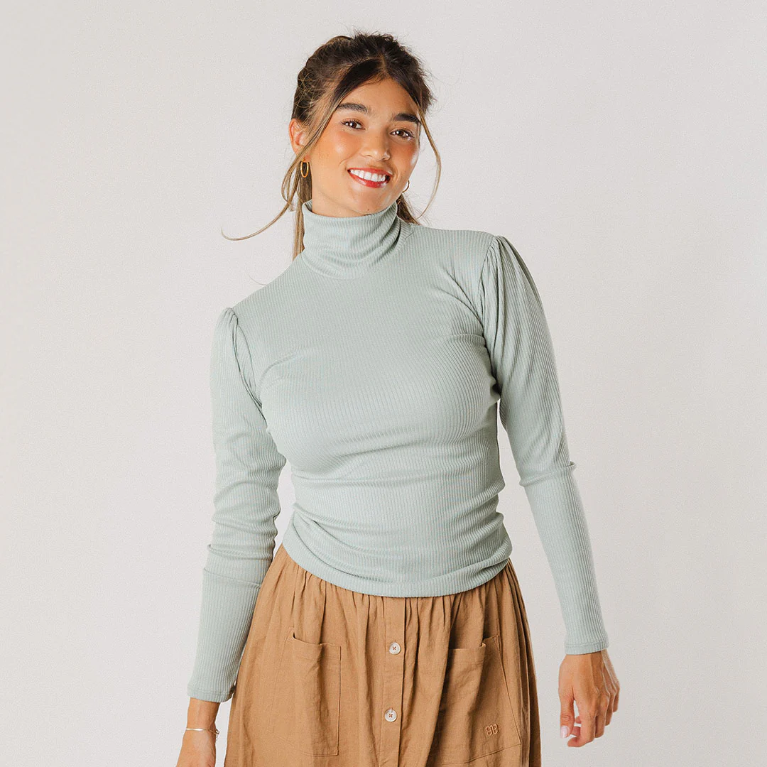 Tessa Long Sleeve, Sage - Image 3