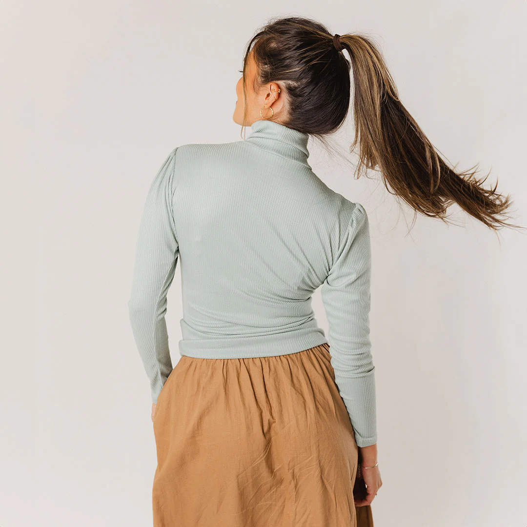Tessa Long Sleeve, Sage - Image 5