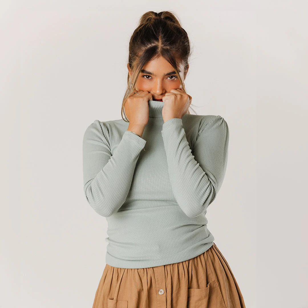 Tessa Long Sleeve, Sage - Image 6