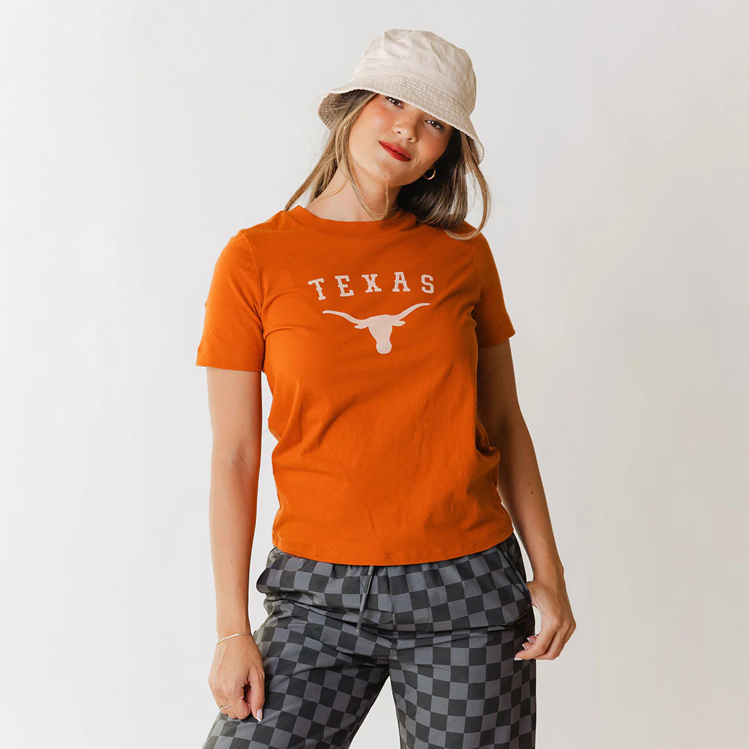 Texas Basic Graphic T-Shirt, Burnt Orange - Image 4