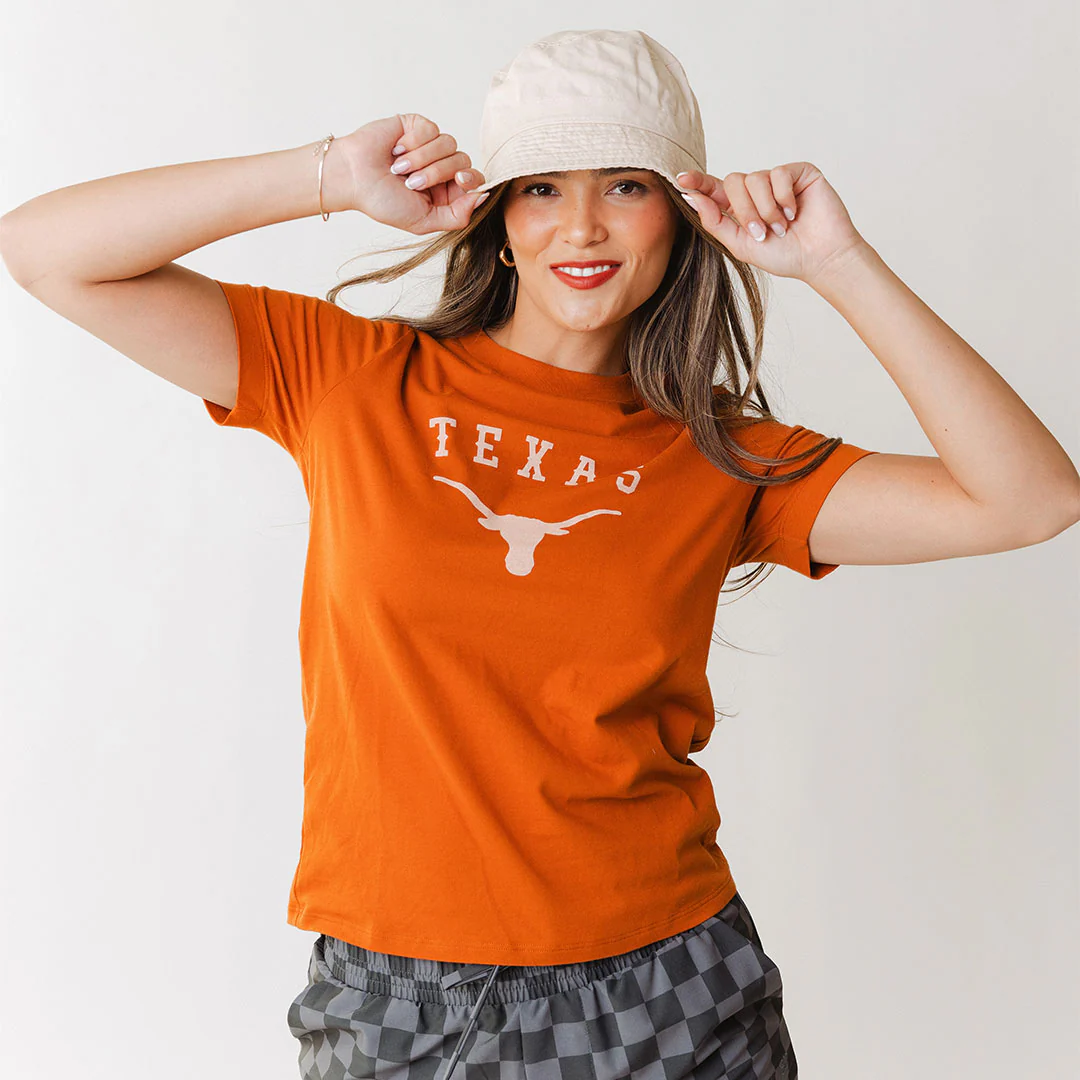 Texas Basic Graphic T-Shirt, Burnt Orange - Image 6