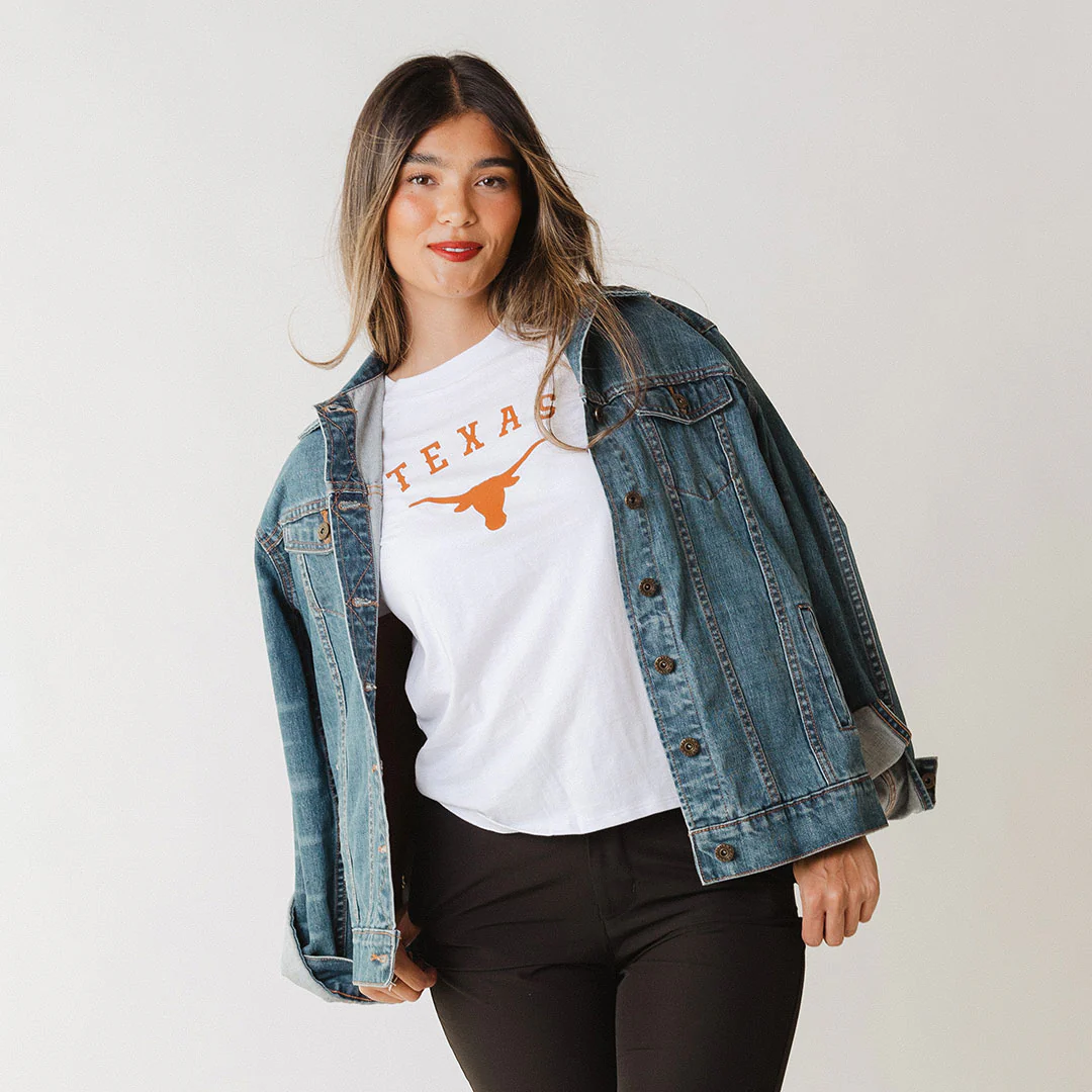 Texas Basic Graphic T-Shirt, White - Image 4