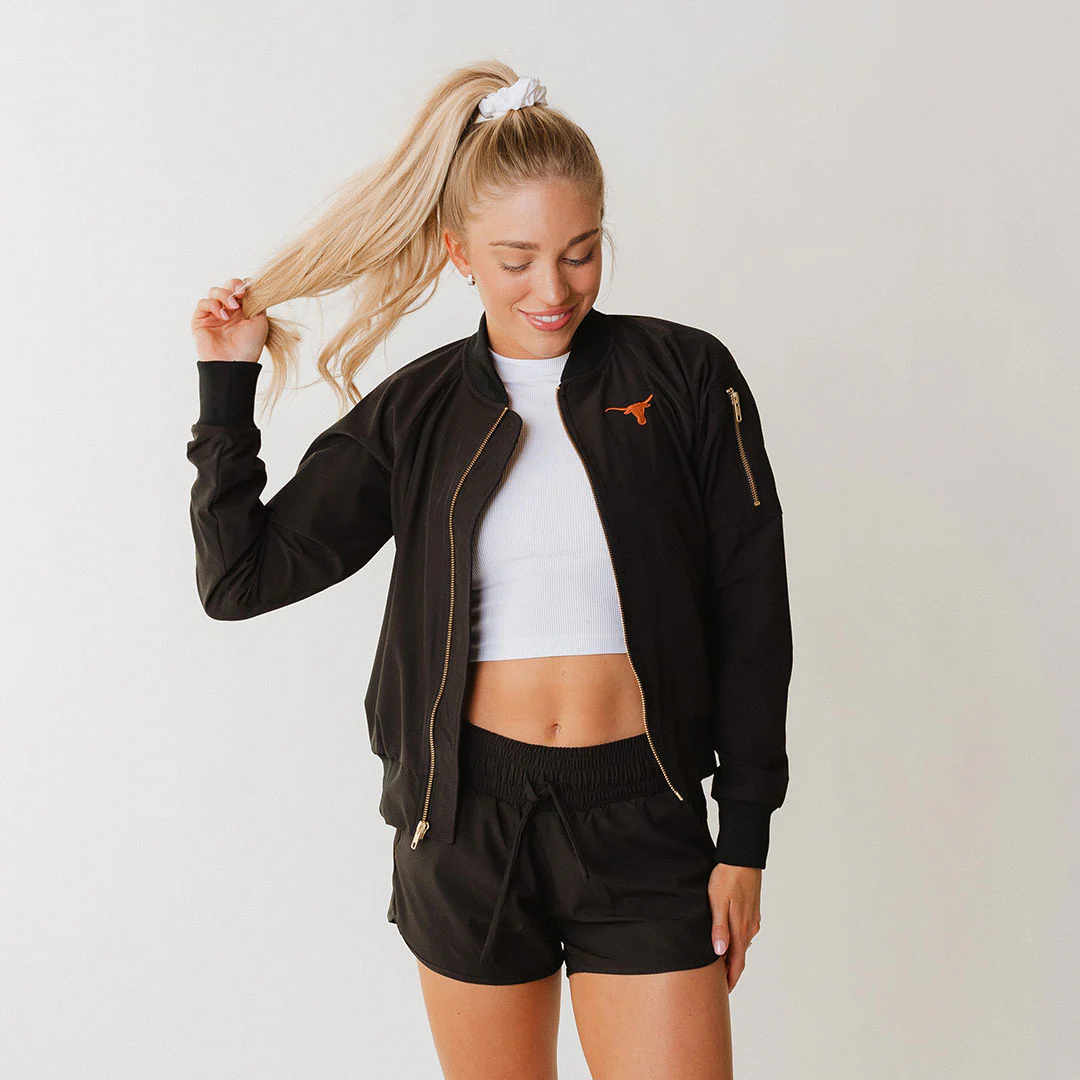 Texas Bomber Jacket, Black - Image 2