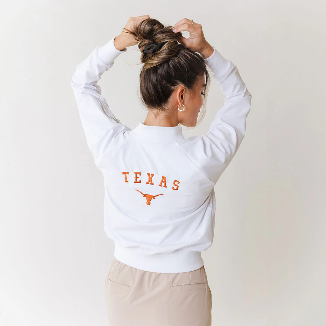 Texas Bomber Jacket, White - Image 2