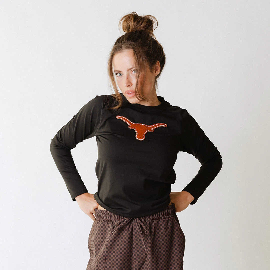 Texas Embroidered Black Neo Sweatshirt - Image 2