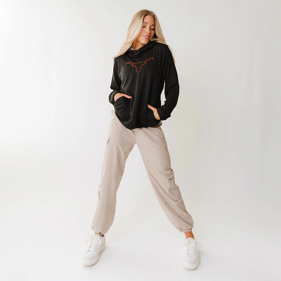 Texas Embroidered City Pullover, Black - Image 2
