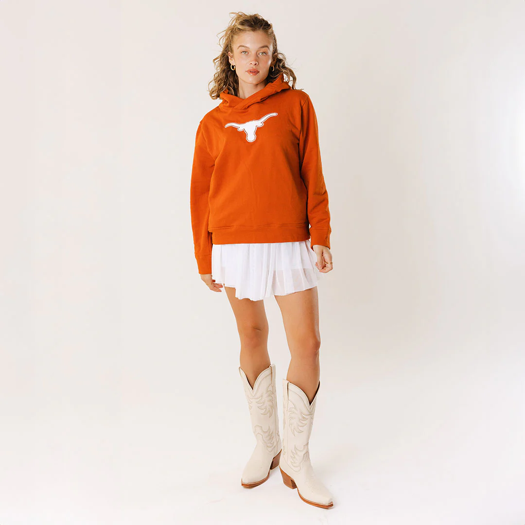 Texas Relaxed Hoodie, Burnt Orange - Image 2
