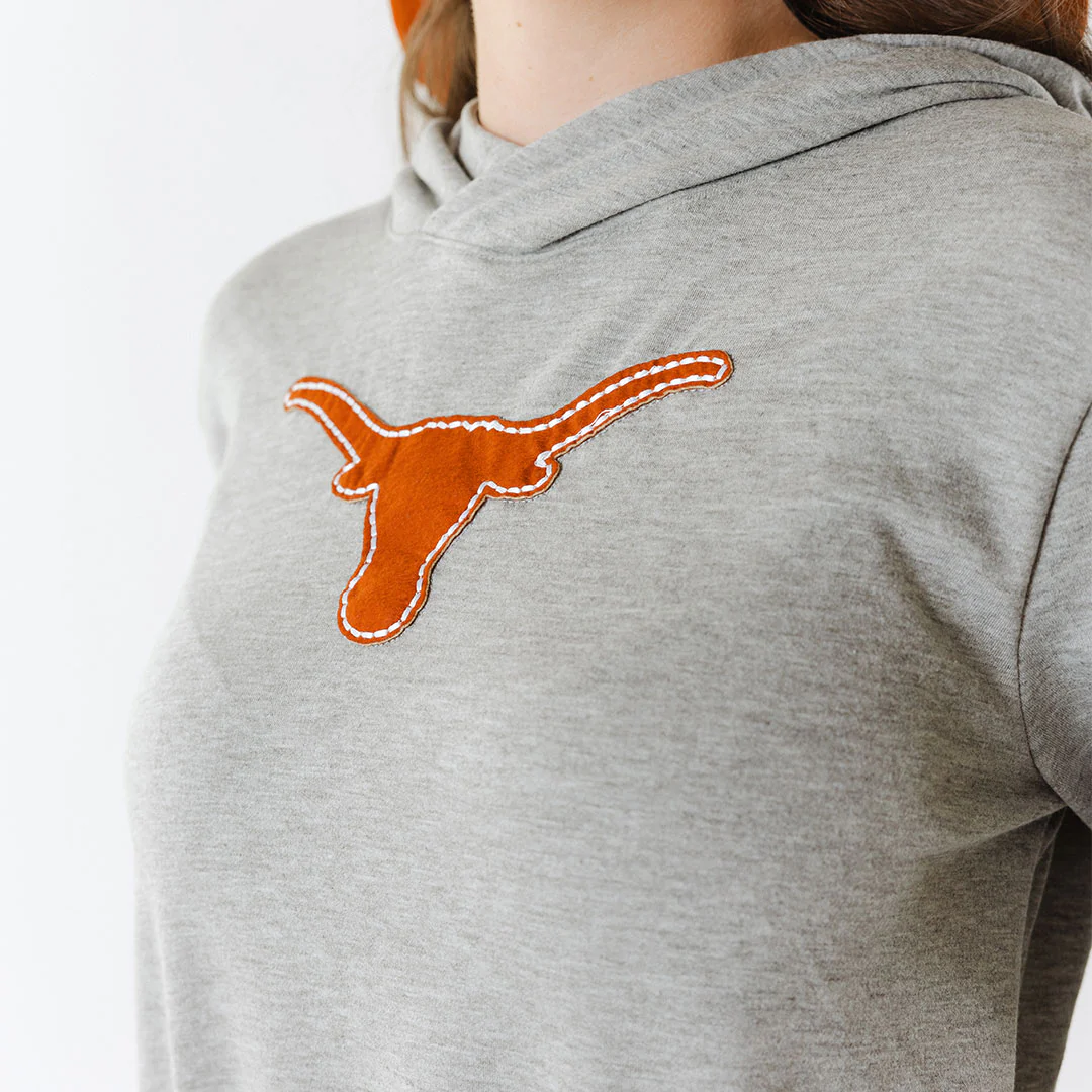 Texas Embroidered City Pullover, Heather Grey - Image 2