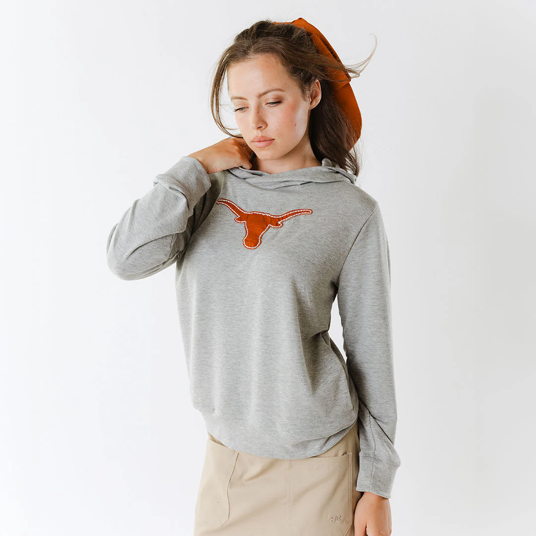 Texas Embroidered City Pullover, Heather Grey - Image 3