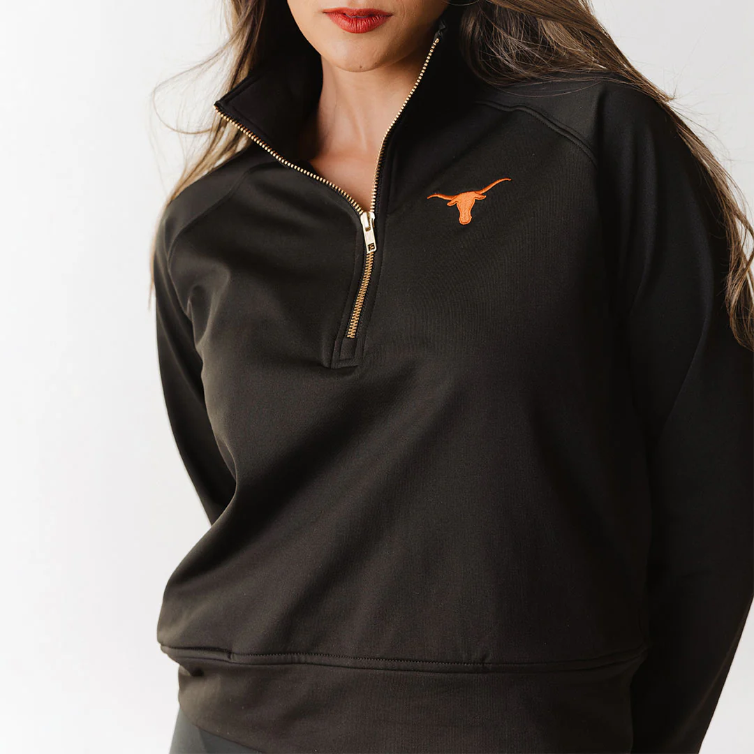 Texas Oxford Zip-Up, Black - Image 2