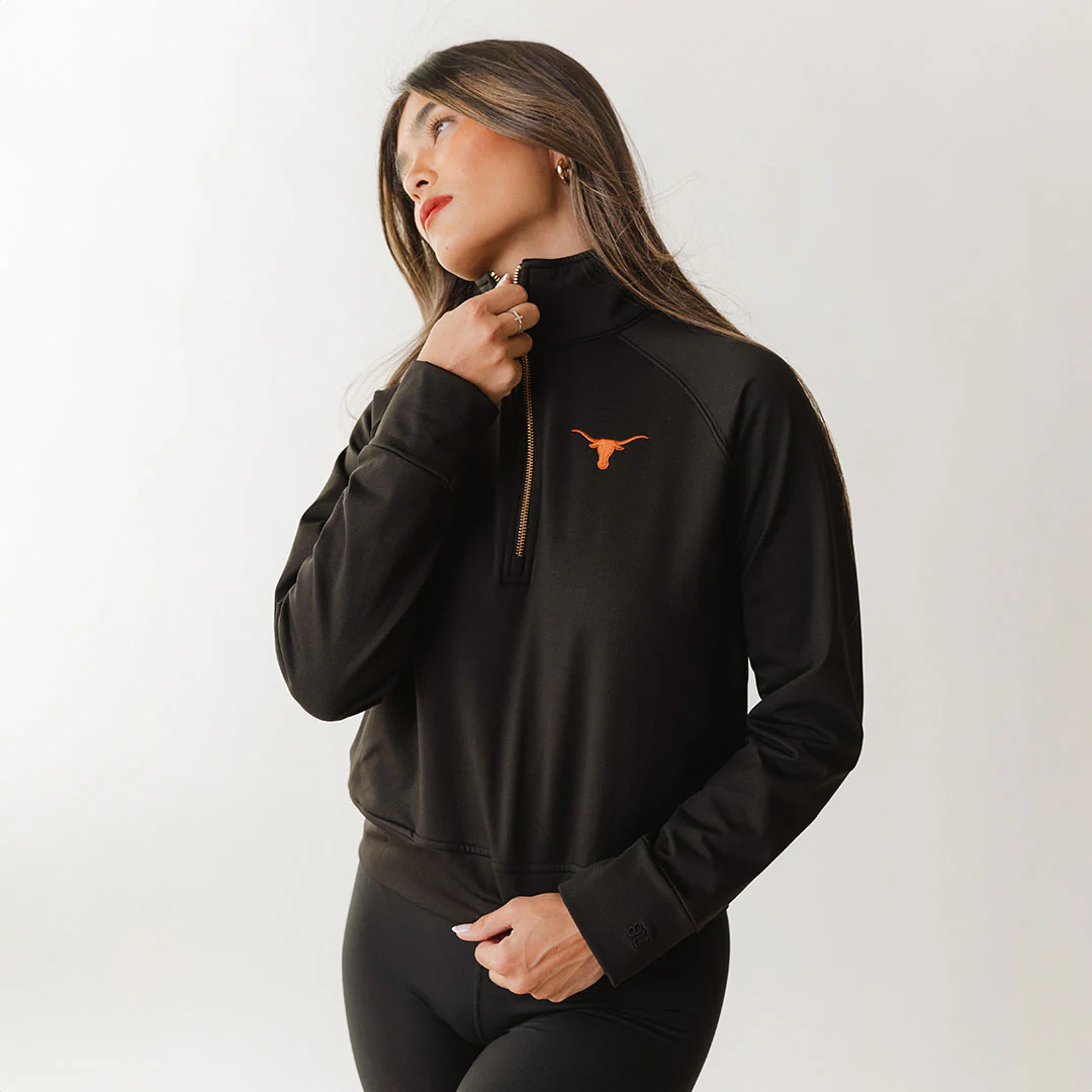 Texas Oxford Zip-Up, Black - Image 3