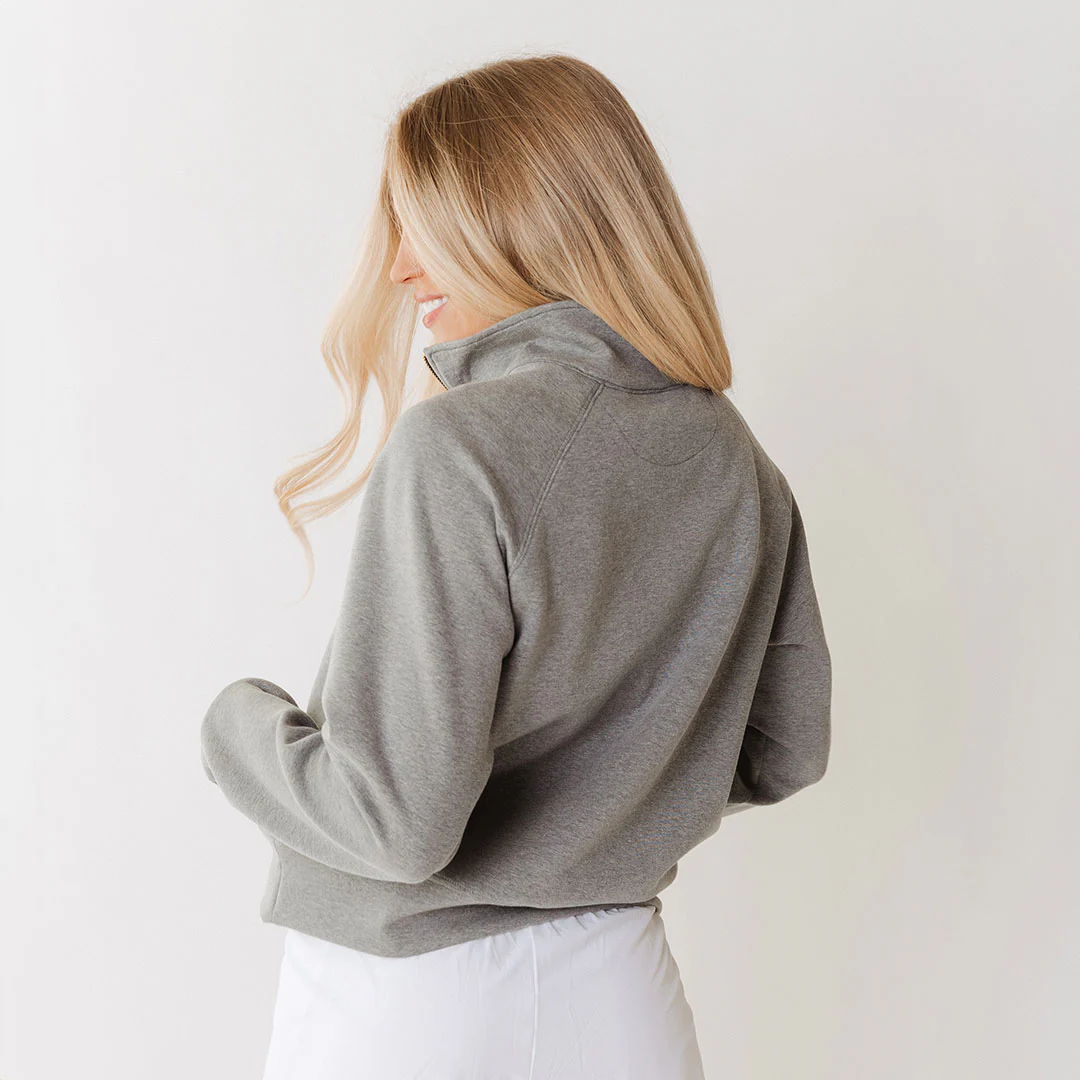 Texas Oxford Zip-Up, Heather Grey - Image 5