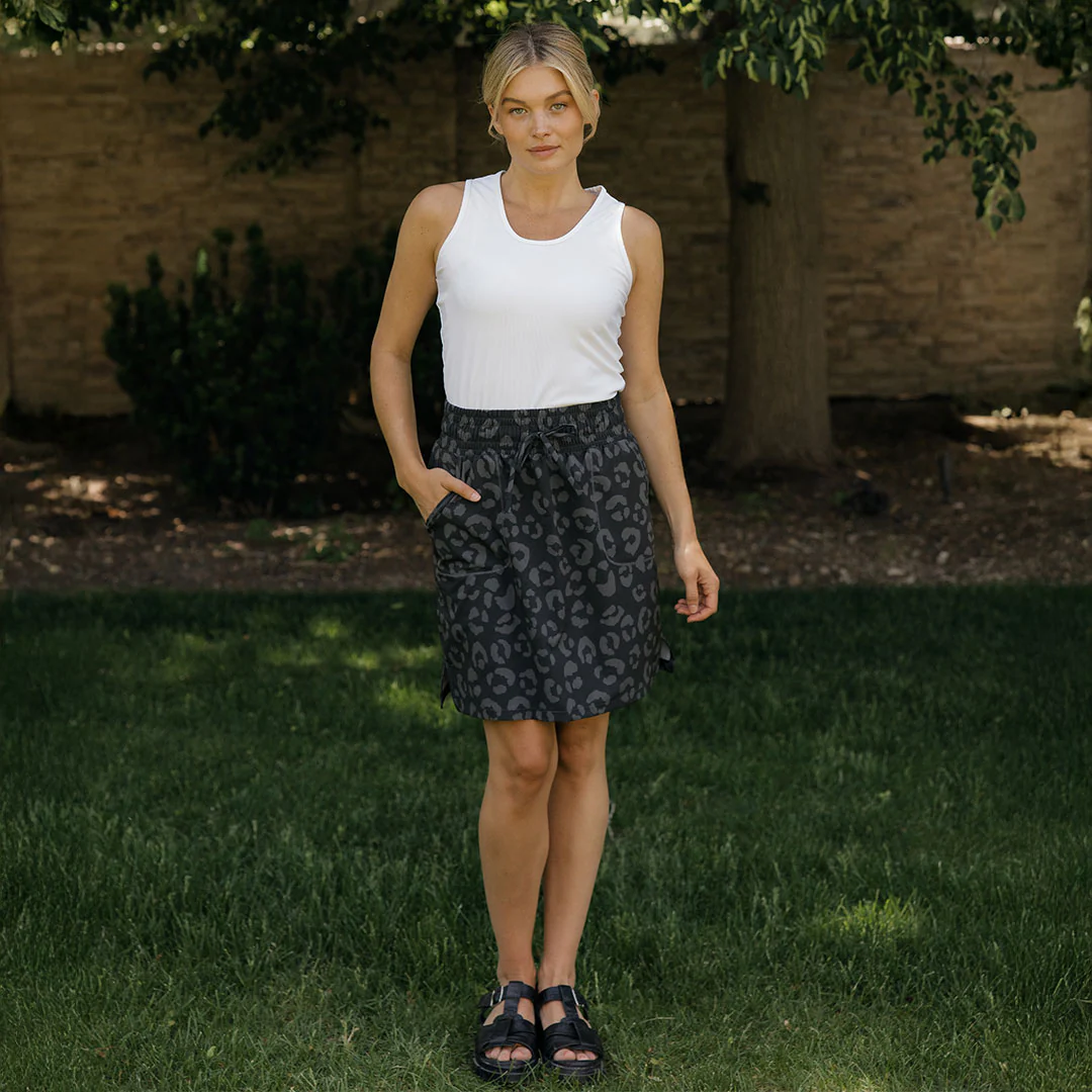 The Away Skirt, Leopard - Image 3