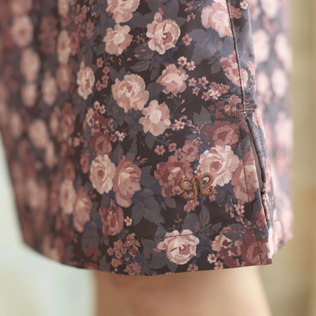 The Away Skirt, Walnut Micro Floral - Image 7