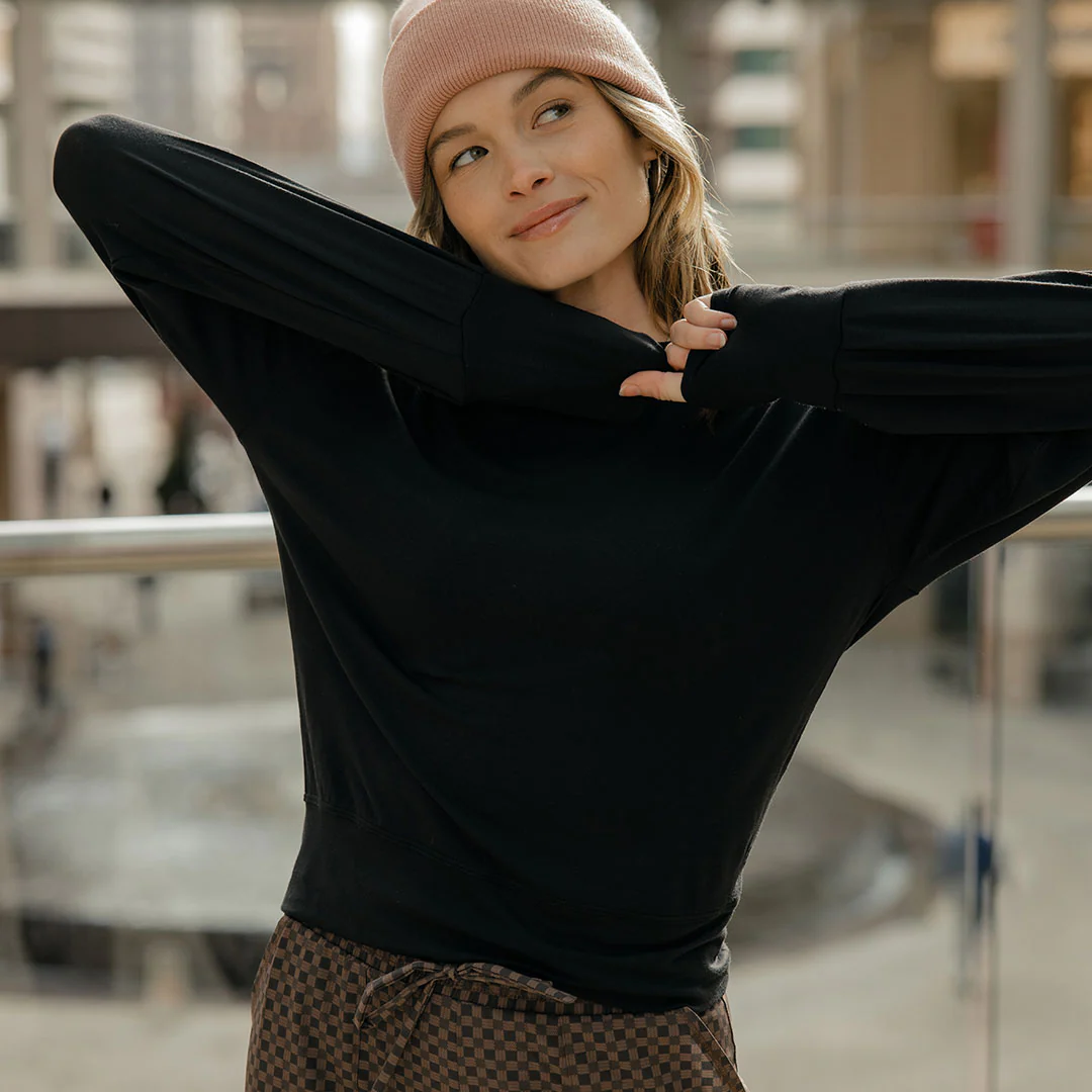 The Coco Long Sleeve, Bamboo Black - Image 5