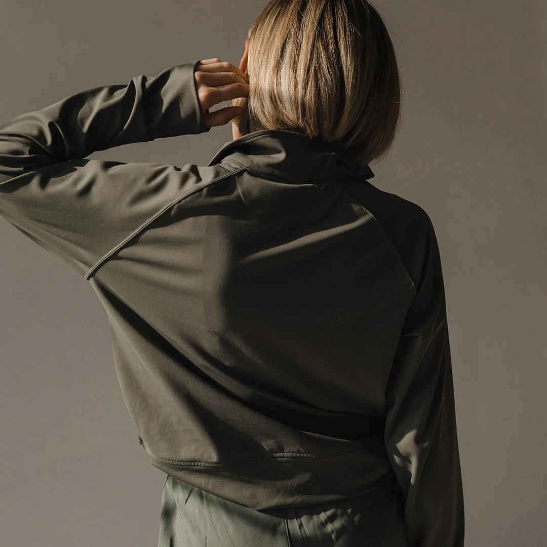 The Gotta Run 1/4 Zip, Olive - Image 5