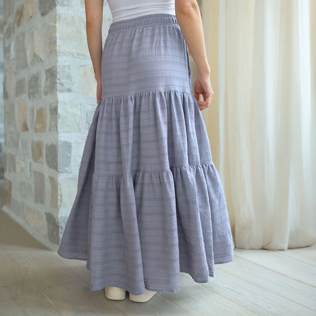 The Penny Skirt, Pebble Blue - Image 5