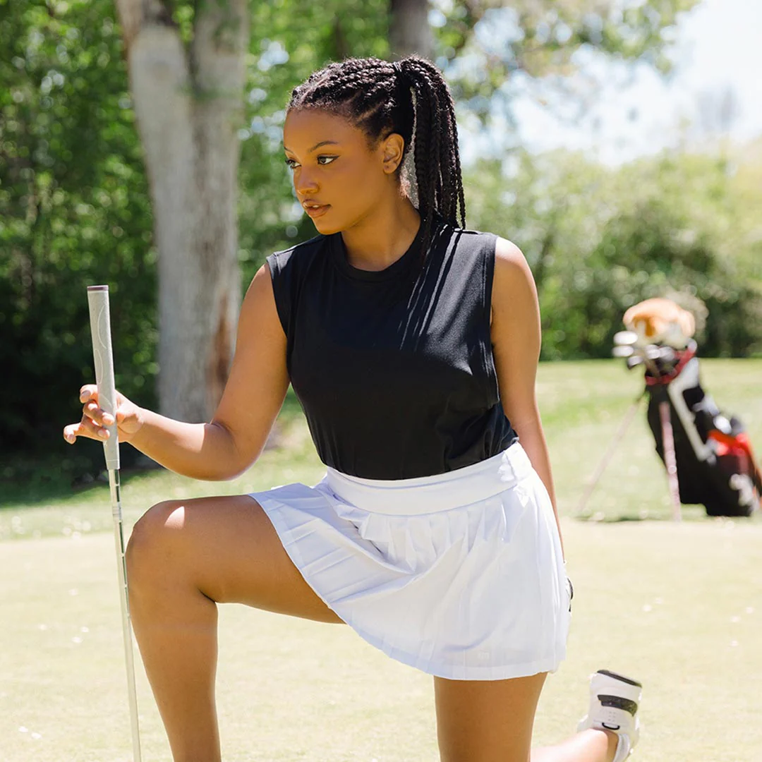 Tie Breaker, White Tennis Skirt - Image 6