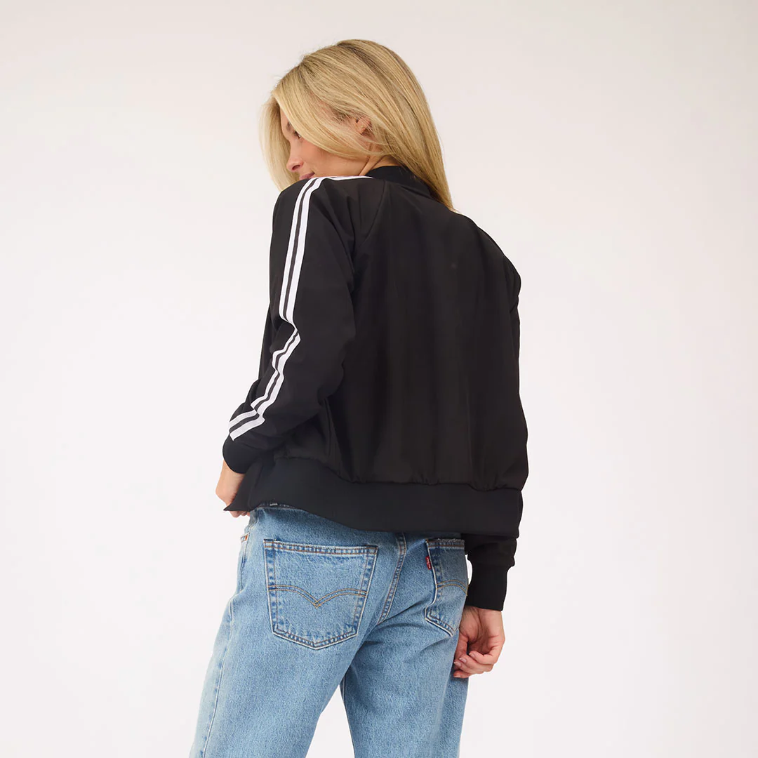 Track Bomber, Black and White Stripe - Image 4