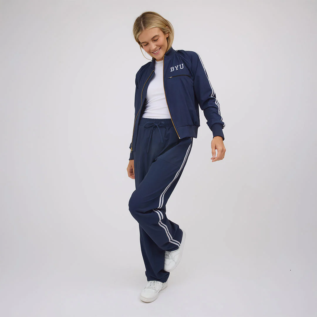 Track Pants, Navy - Image 2