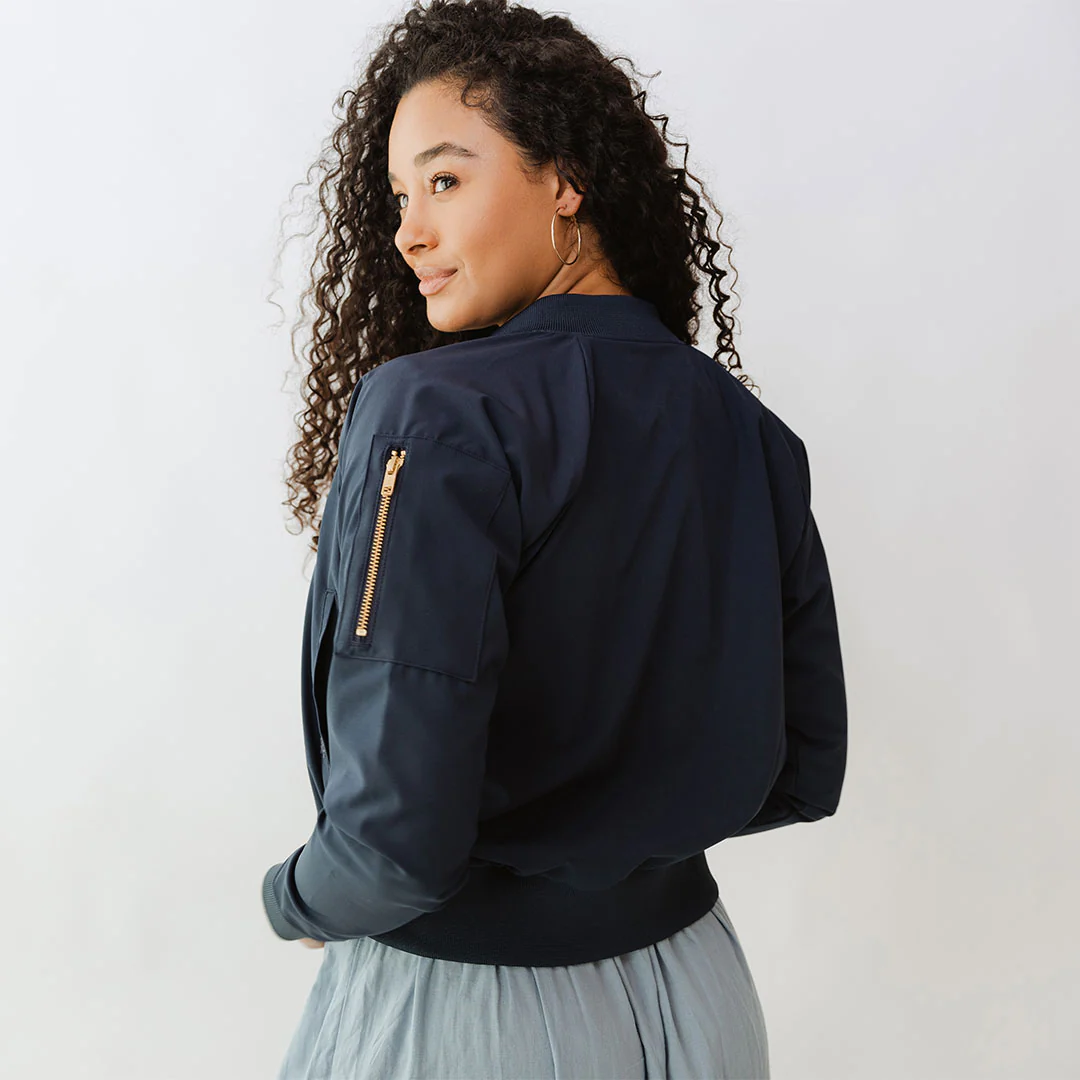 True Blue Bomber Jacket - Image 7