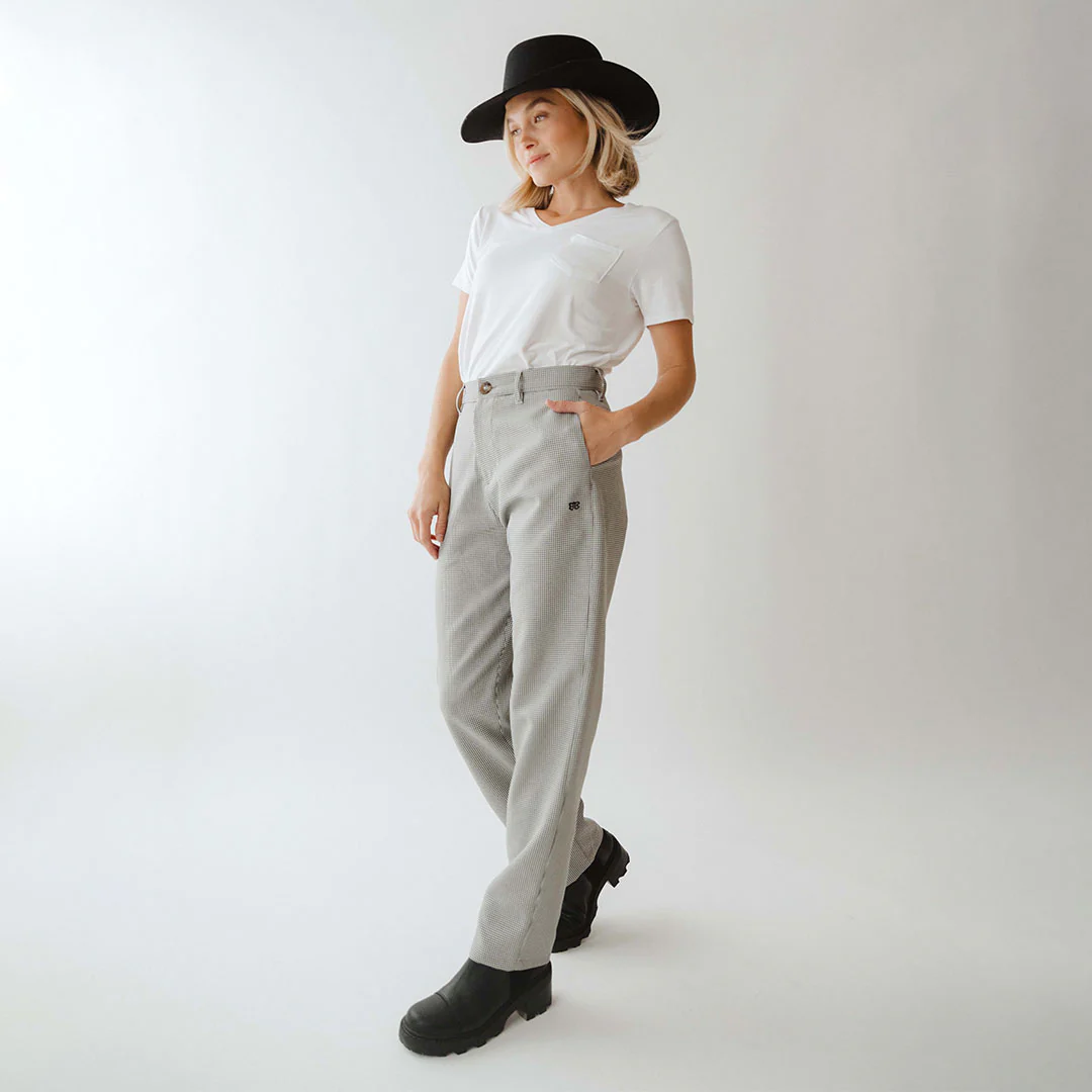 Tuxedo Pants, Black and White Houndstooth - Image 9
