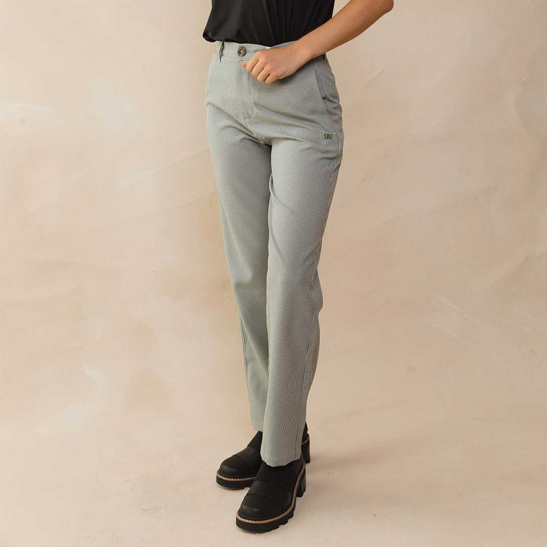 Tuxedo Pants, Green and Black Houndstooth - Image 3