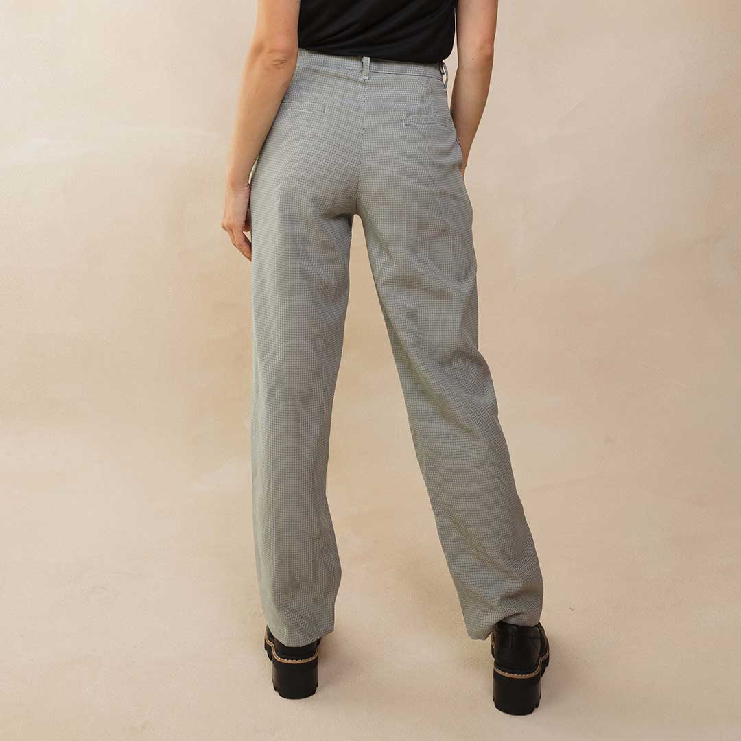Tuxedo Pants, Green and Black Houndstooth - Image 5
