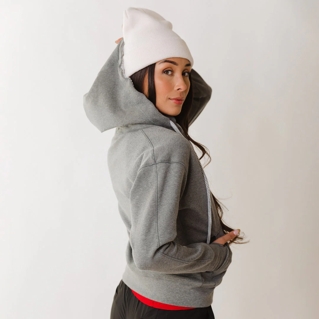Utah Alta Zip-Up Hoodie, Heather Grey - Image 9