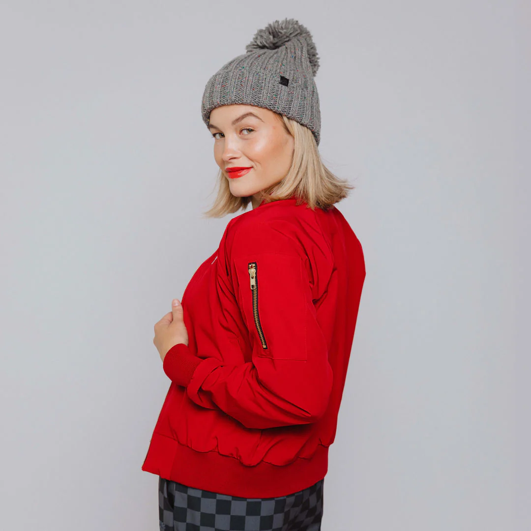 Utah Bomber Jacket, Crimson - Image 4