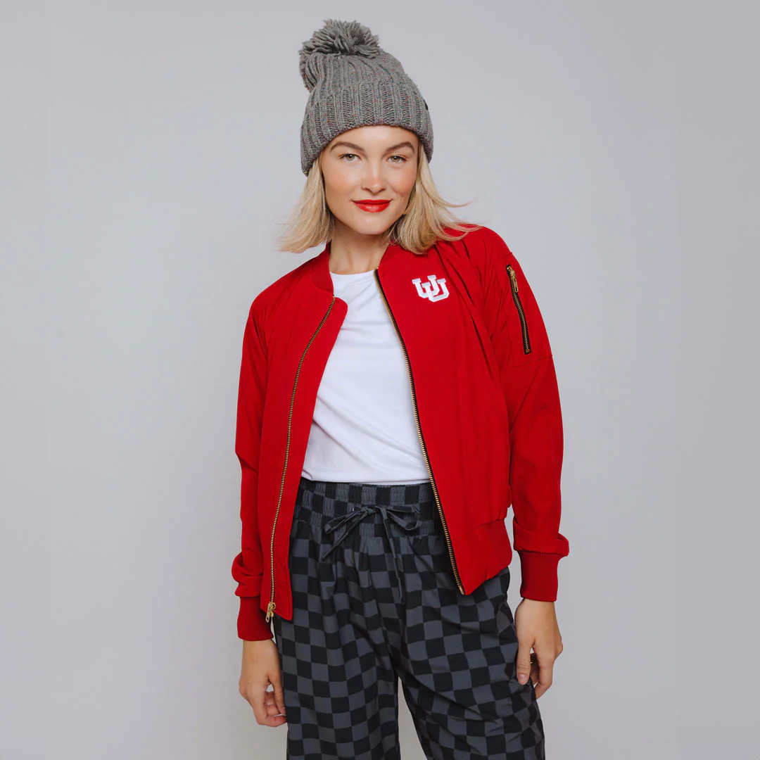 Utah Bomber Jacket, Crimson - Image 5