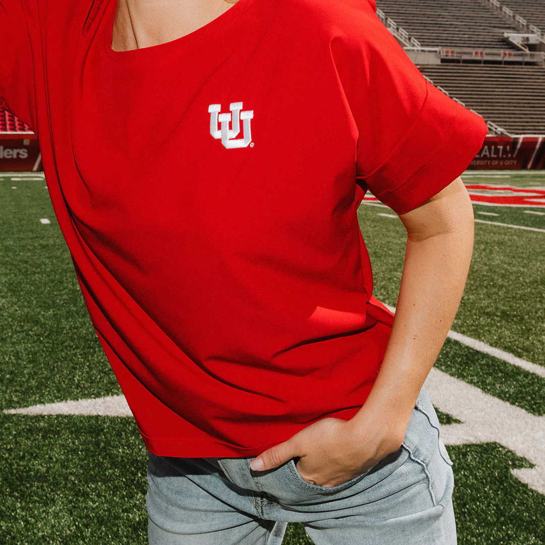 Utah Boss Tee, Crimson - Image 10
