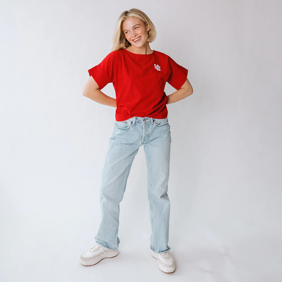 Utah Boss Tee, Crimson - Image 8